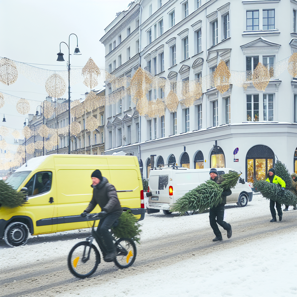 Dostawa choinek tego samego dnia w Warszawie – jak to działa