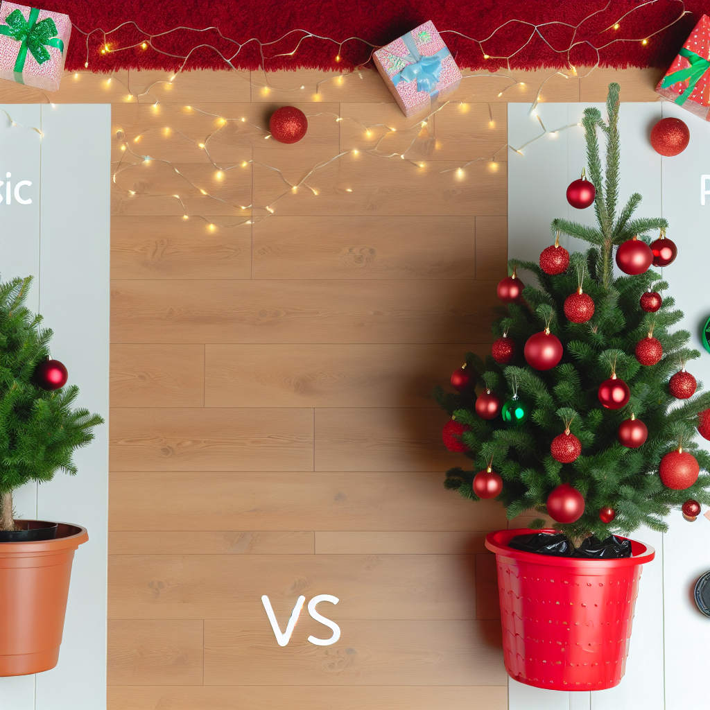Lepsza donica plastikowa czy drewniana do choinki?