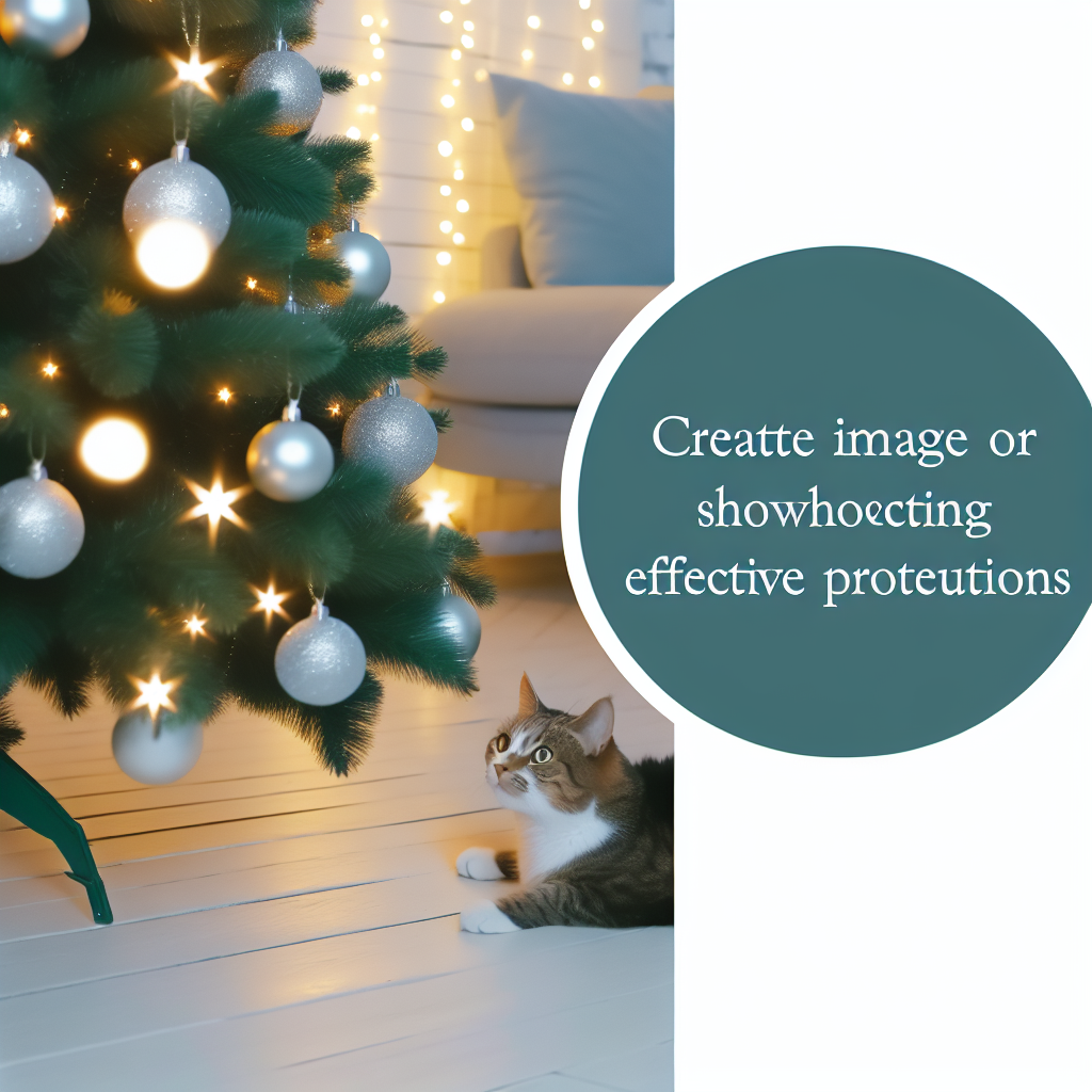 Choinka a kot: zabezpieczenia, które działają