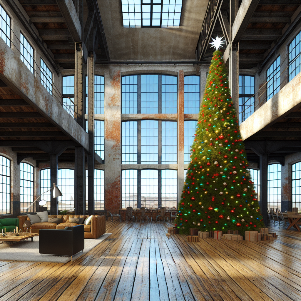 Jak wybrać choinkę do wysokiego loftu?