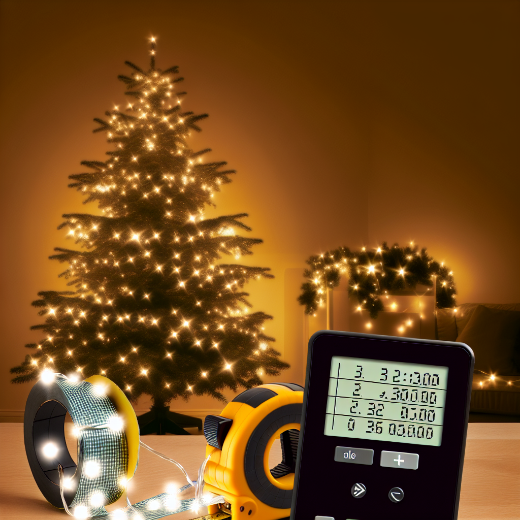 Ile metrów lampek potrzebujesz na swoją choinkę?