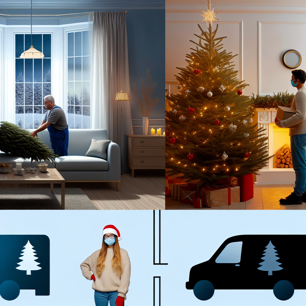 Choinka z dostawą i wniesieniem – pełna usługa