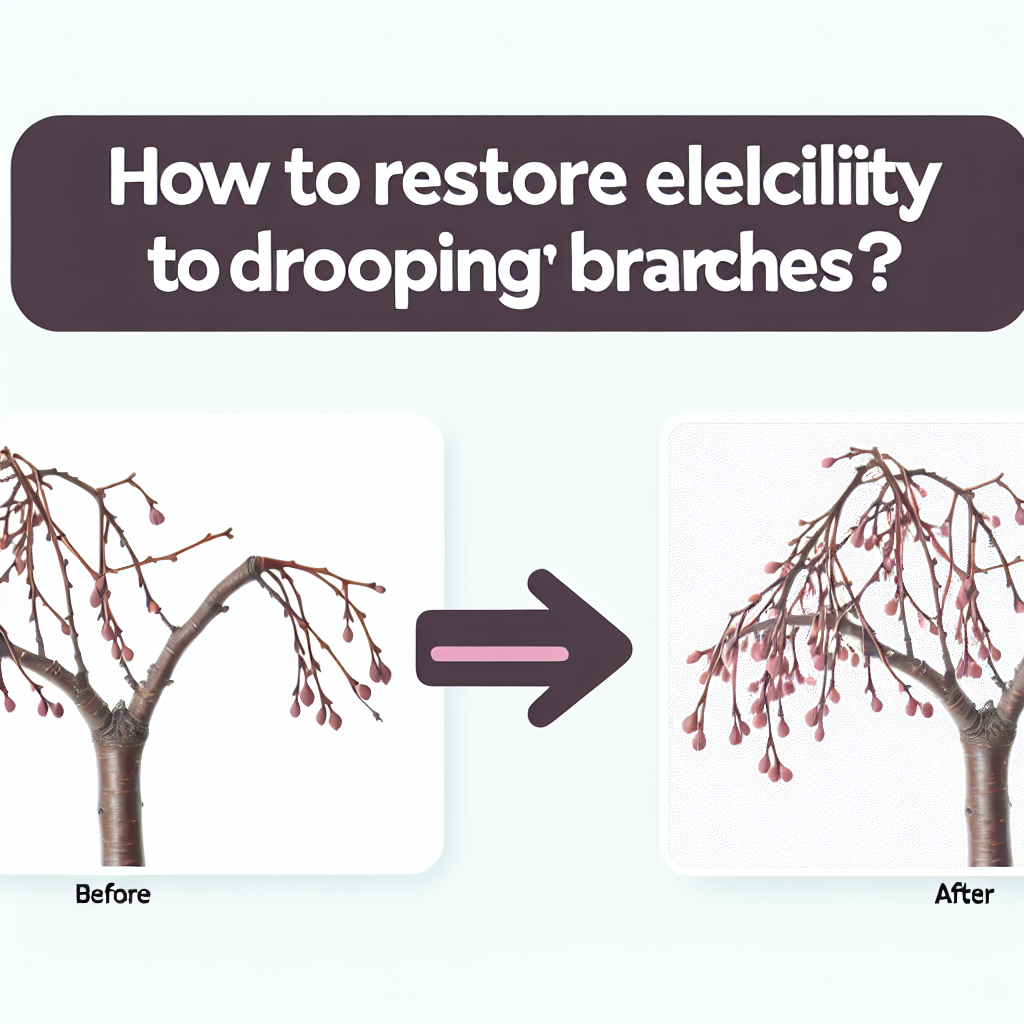 Jak przywrócić sprężystość opadłych gałązek?