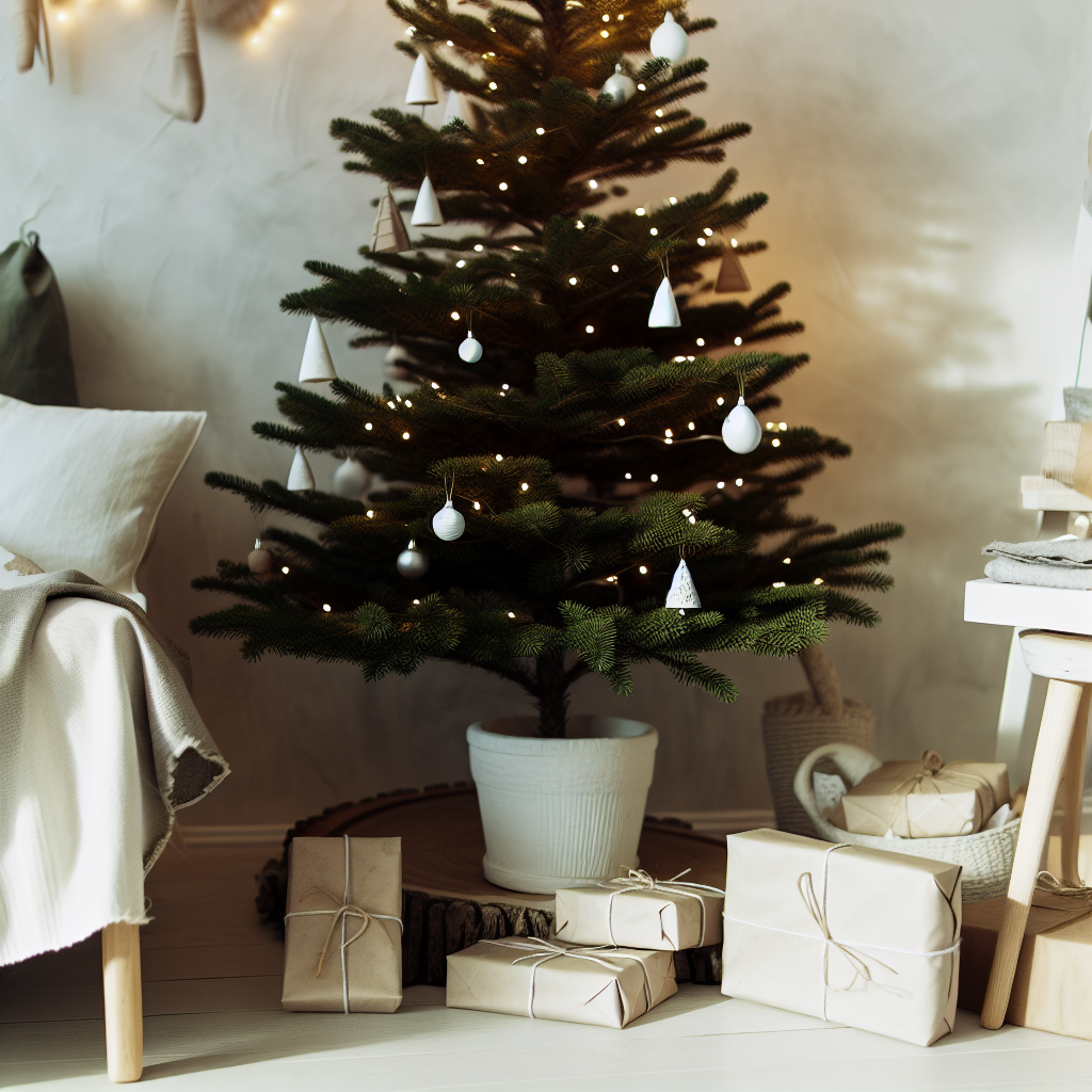 Choinka w stylu skandynawskim – proste inspiracje