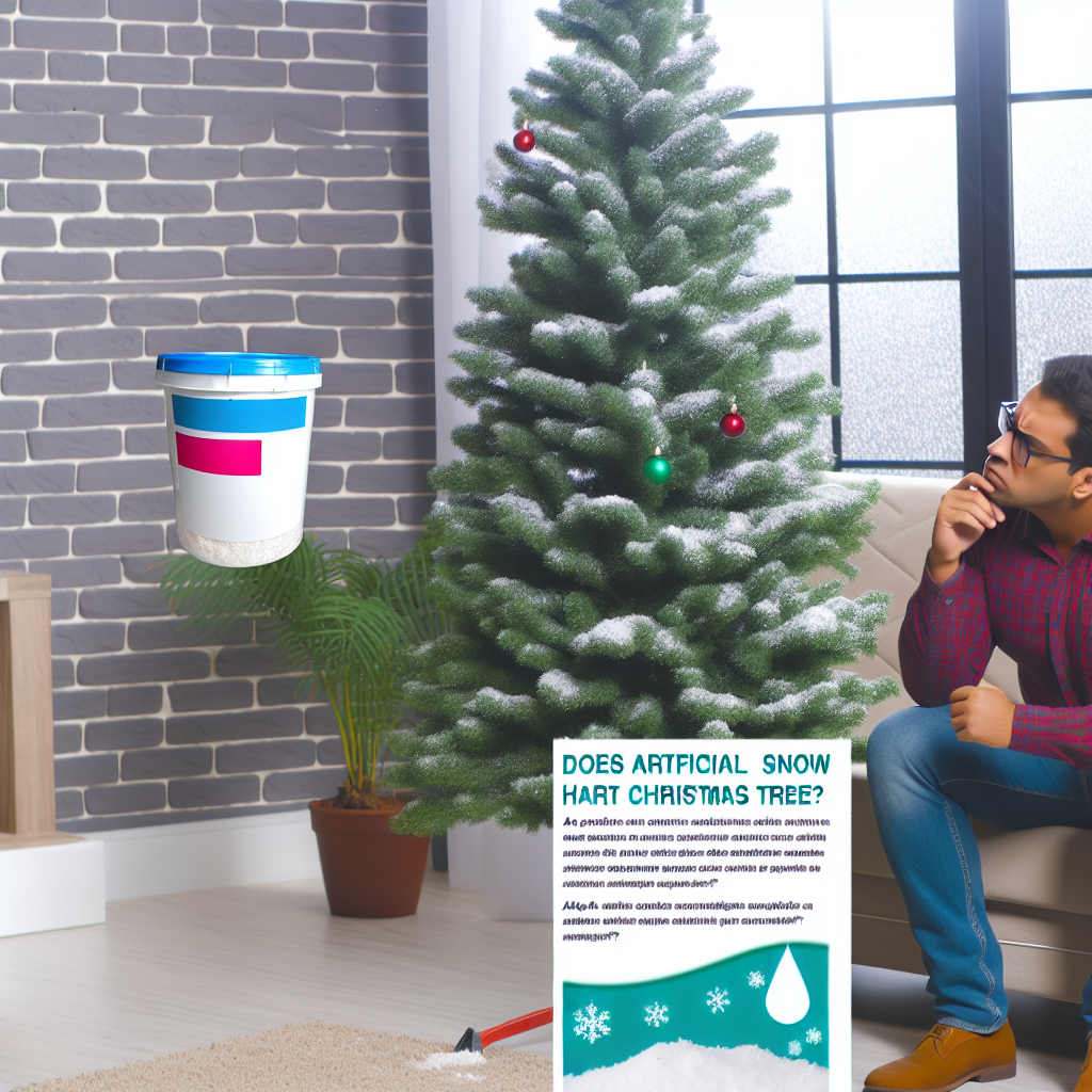 Czy sztuczna śnieżka szkodzi choince?