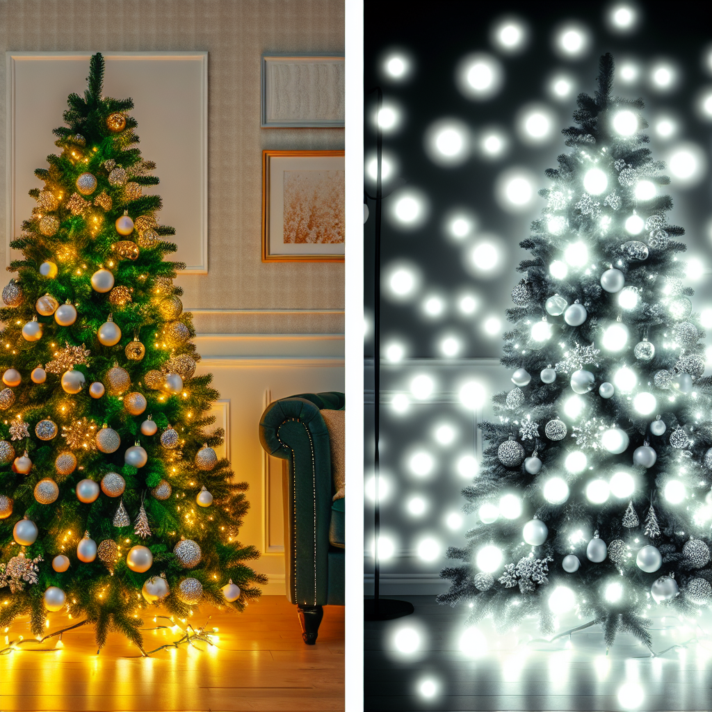 Choinka a oświetlenie ciepłe vs. zimne – który efekt wybrać?
