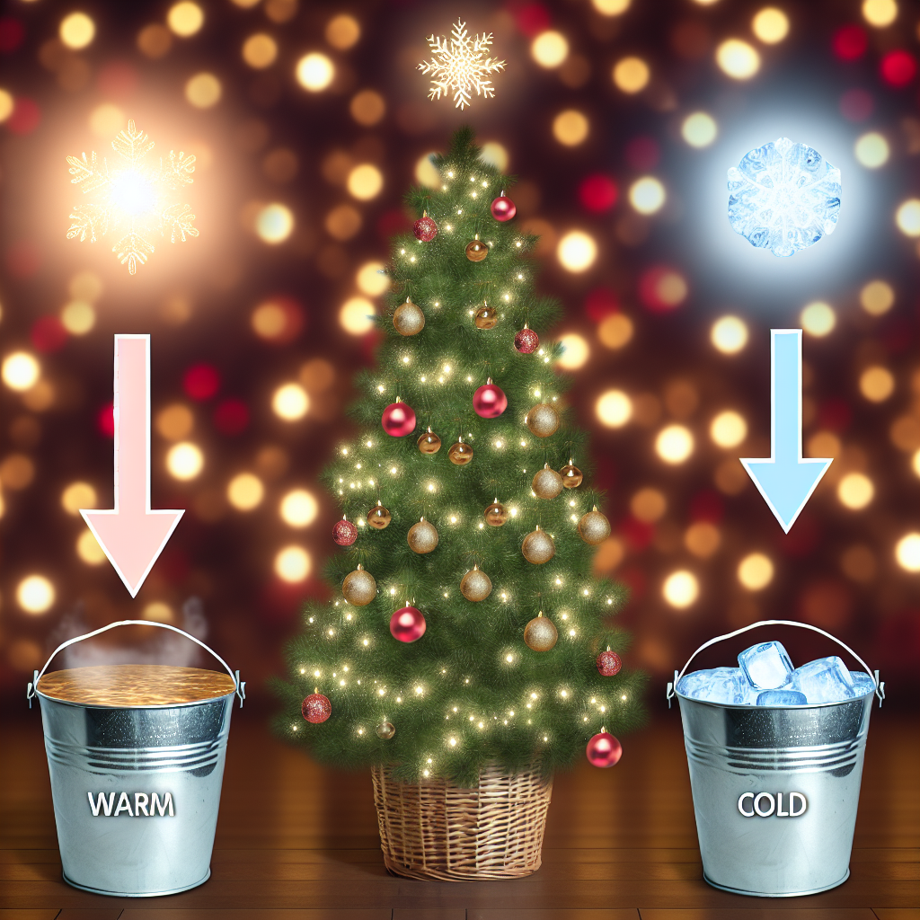 Czy podlewać choinkę ciepłą czy zimną wodą?