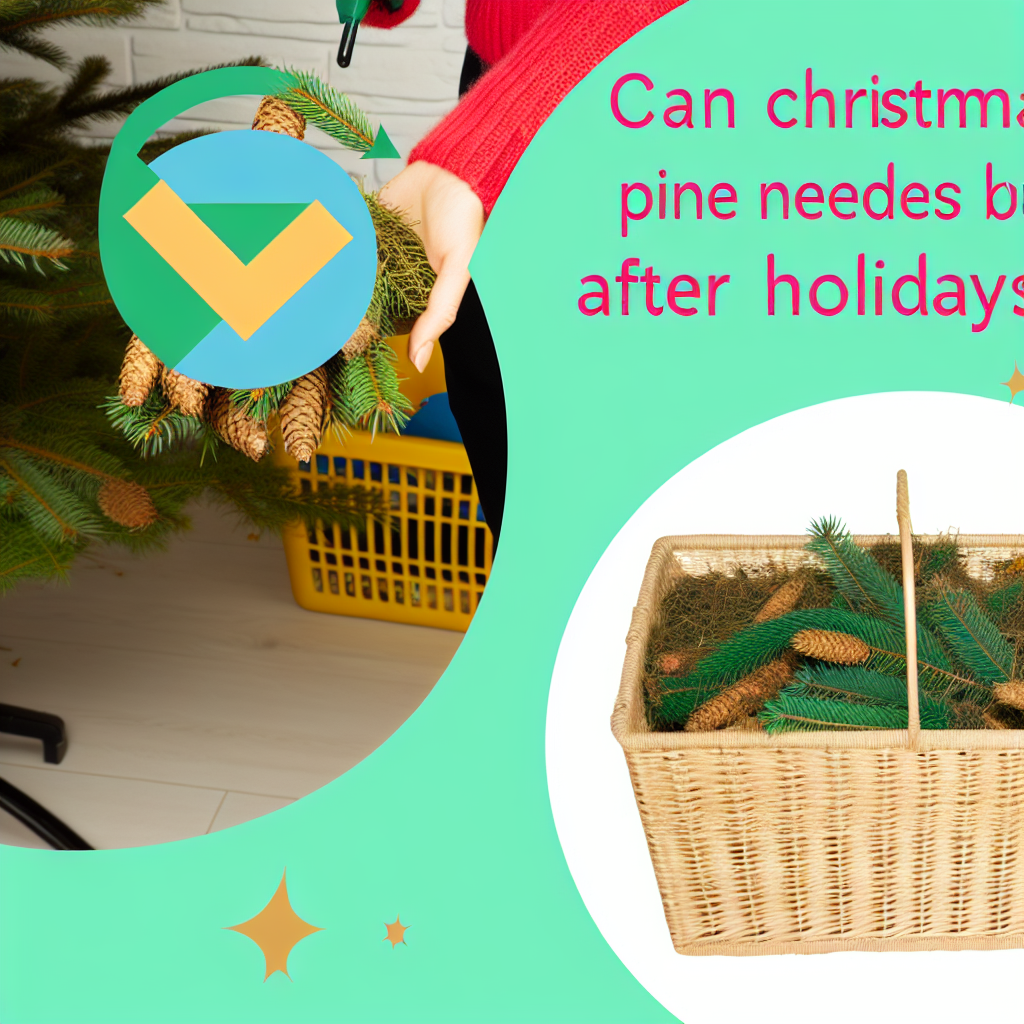 Czy igły choinki można wykorzystać po świętach?