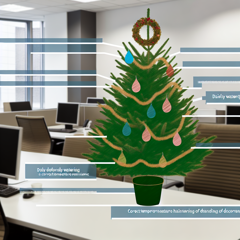 Jak dbać o choinkę w biurze przez świąteczny tydzień?