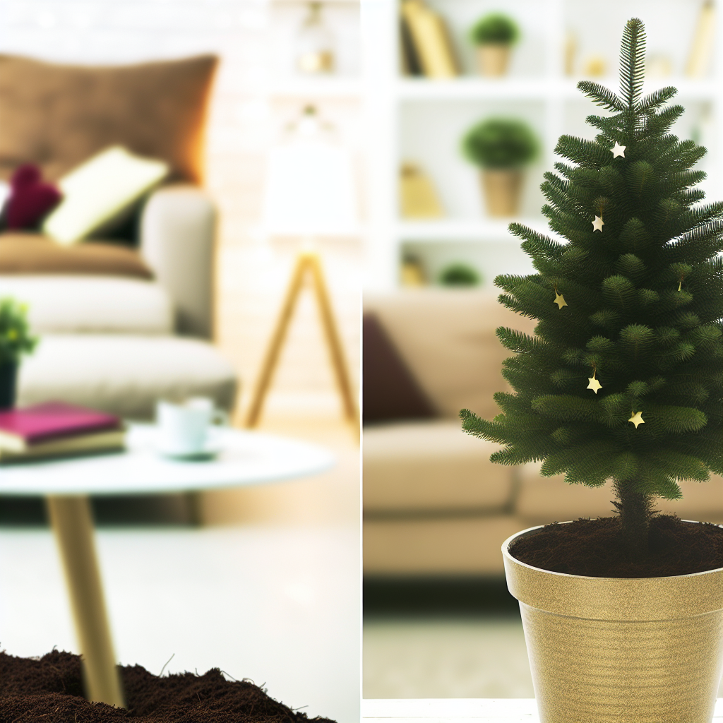 Czy choinka w donicy rośnie w mieszkaniu?