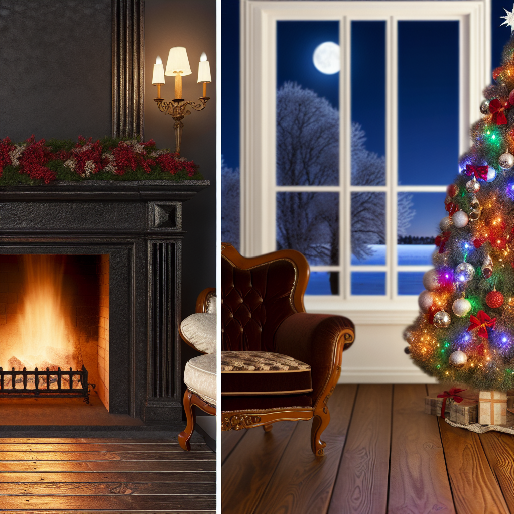 Czy można ustawić choinkę przy kominku?