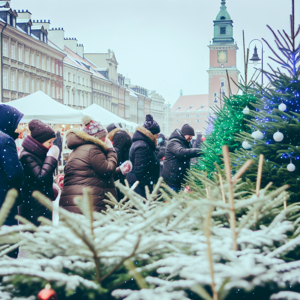 sprzedaż choinek warszawa śródmieście