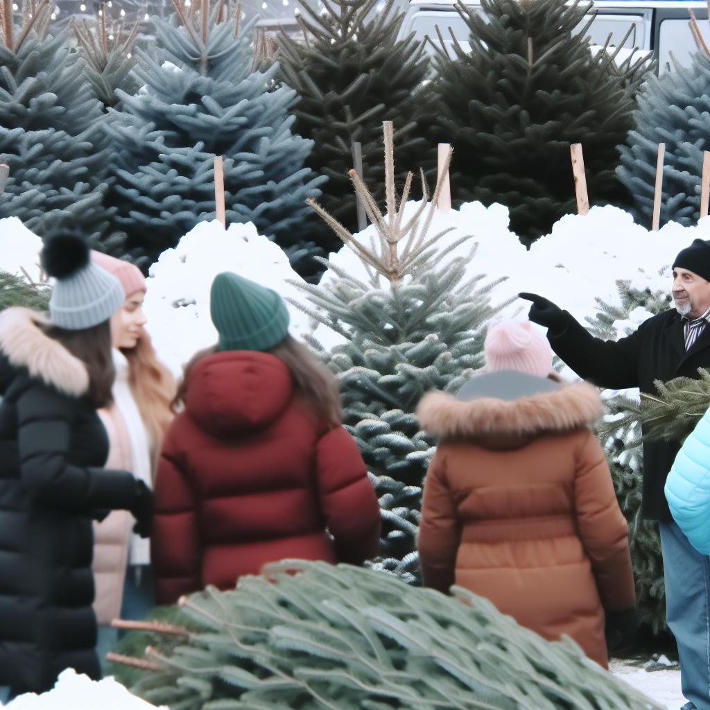 sprzedaż choinek białe błota