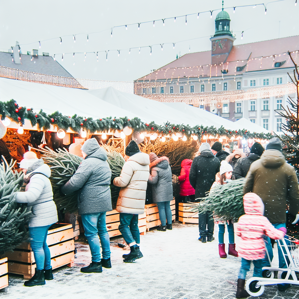 sprzedaż żywych choinek katowice